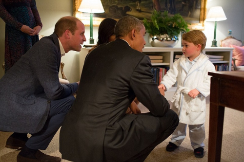 Presidenti Obama preazantohet me Princin George