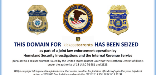 Mbyllet KickassTorrents