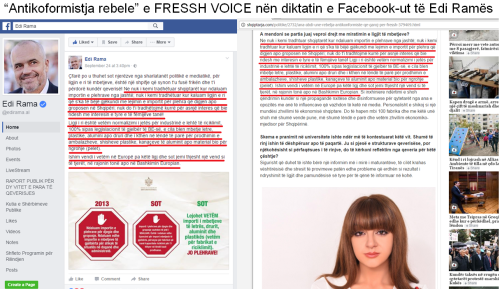 Freshista, ose flamurtarë të Facebook-ut të Edi Ramës
