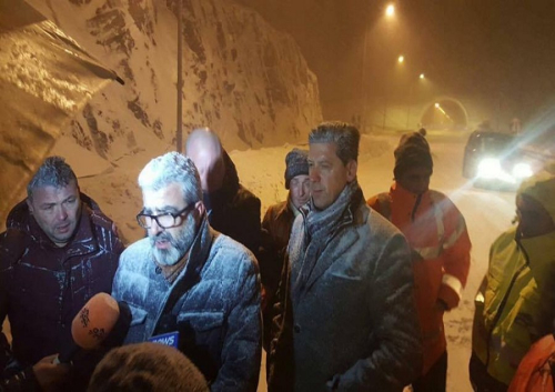 Ministri i Transporteve, Sokol Dervishaj, në Rrugën e Kombit
