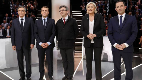 Macron, fitues i debatit presidencial në Francë