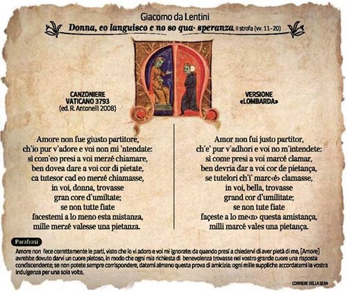 Dante humb atësinë. Gjuha italiane lindi në Siçili