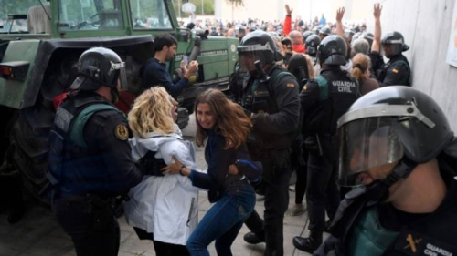 Referendumi i Katalonjës, Spanja vendos ta zgjidhë me polici