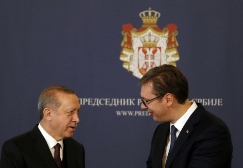 Erdogani, Serbia dhe shqiptarët