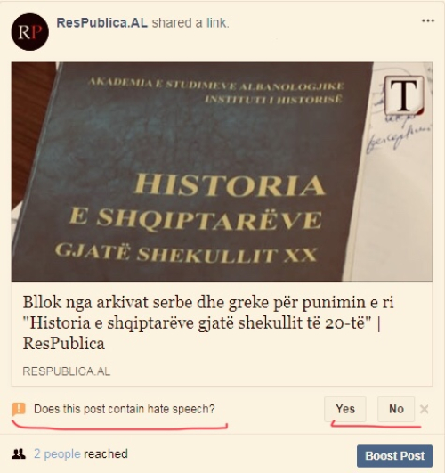 A po kërkon Facebook të diktojë përmbajtjen dhe kodin etik të mediave?