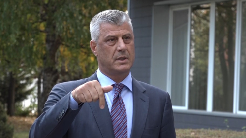 Haradinaj tallet me Thaçin (Video)