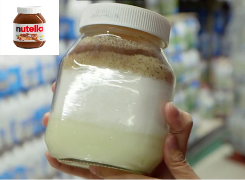 Çfarë ka brenda një kavanozi Nutella?