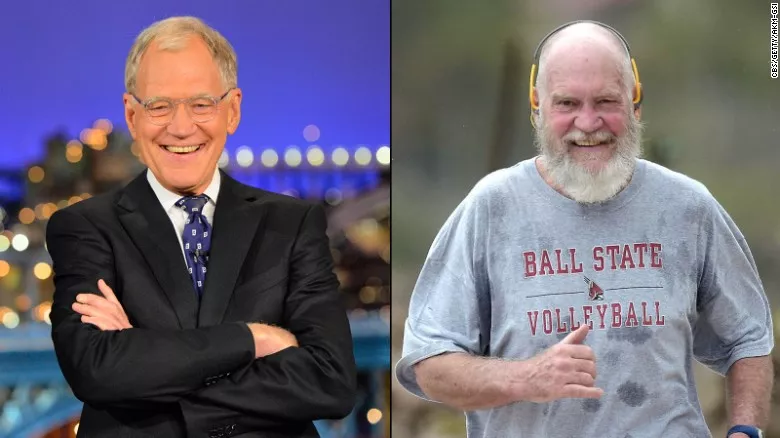 Transformimi i pamjes së disa personazheve të njohur. David Letterman nuk njihet