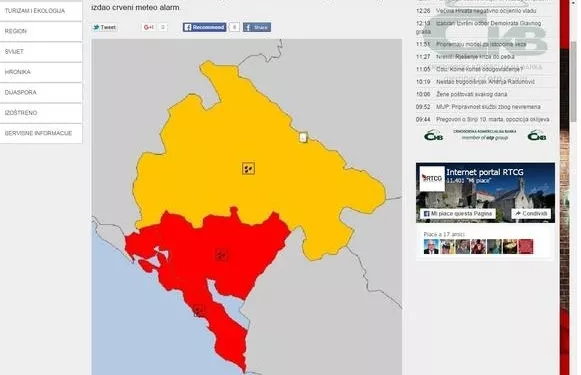 Mali i Zi paralajmëron përmbytje në zonën e Shkodrës