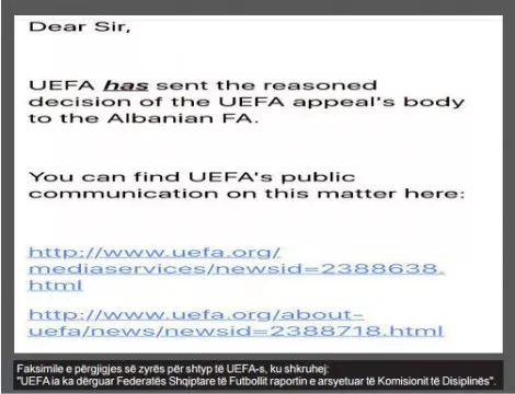 Tensioni FSHF-TVSH pas ndeshjes Shqipëri – Marok. TVSH zbardh email e UEFA për Skënderbeun