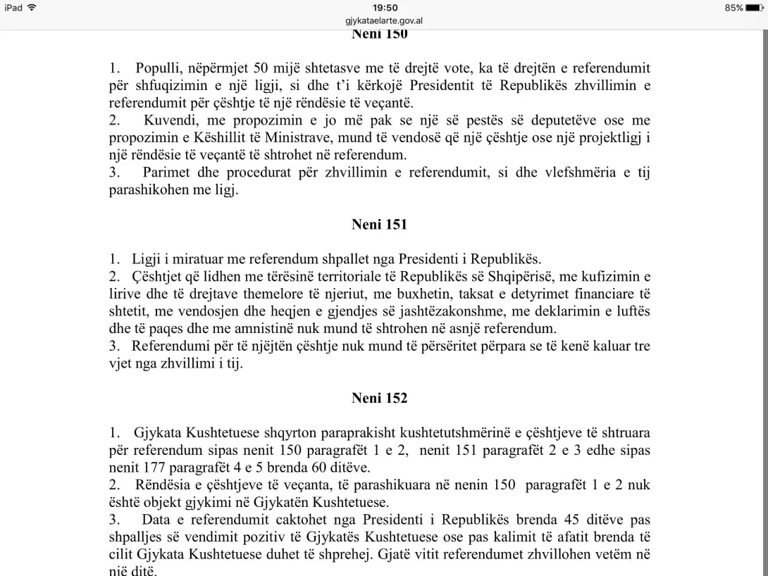 Nga buron “jo” e qeverisë për referendumin kundër ligjit të mbetjeve?