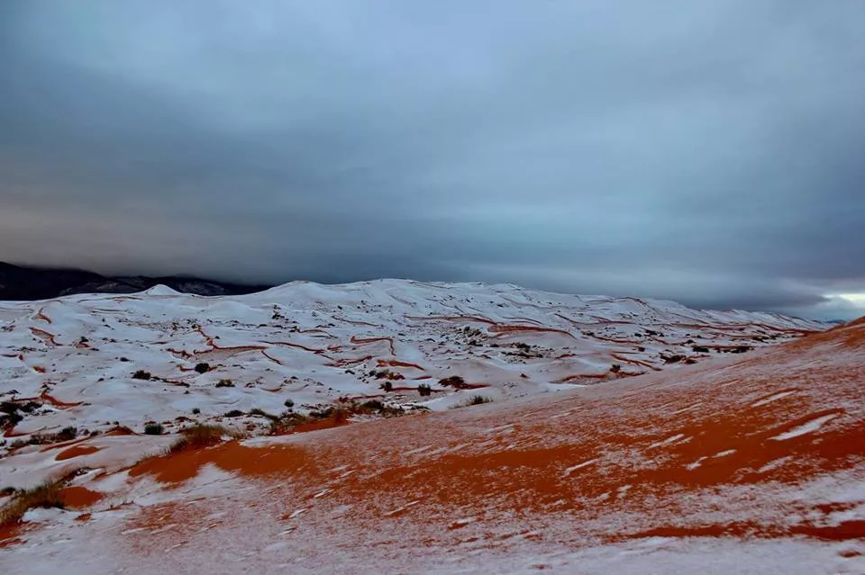 Pas 40 vjetësh - borë në Sahara