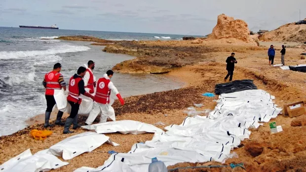 Gjenden trupat e 74 njerëzve në brigjet libiane