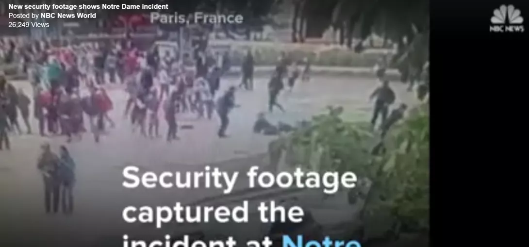 Video e sulmit në Paris