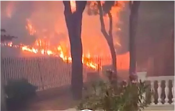 Video/Rrethimi nga zjarri në Mati të Greqisë