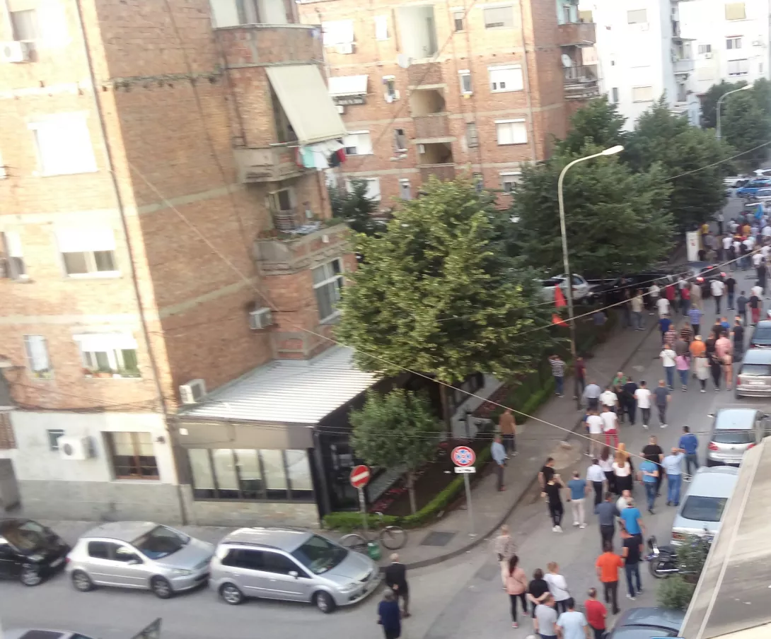 Fotolajm/Kontributi i PDIU-së në protestën e opozitës