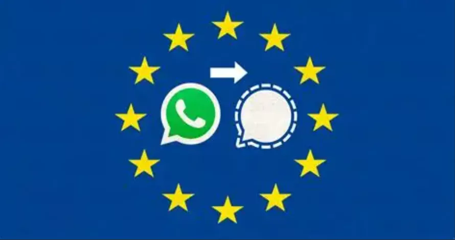 Europa del jashtë Whatsapp dhe Signal